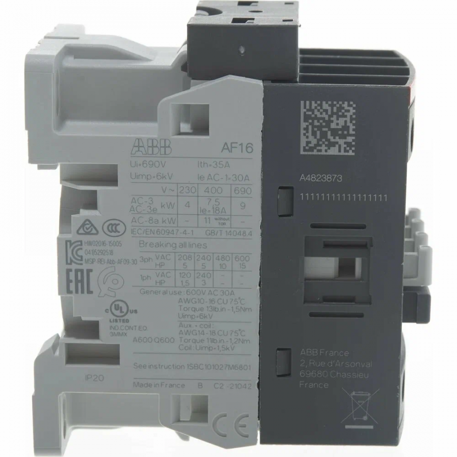 Контактор ABB AF-16-30-01-11